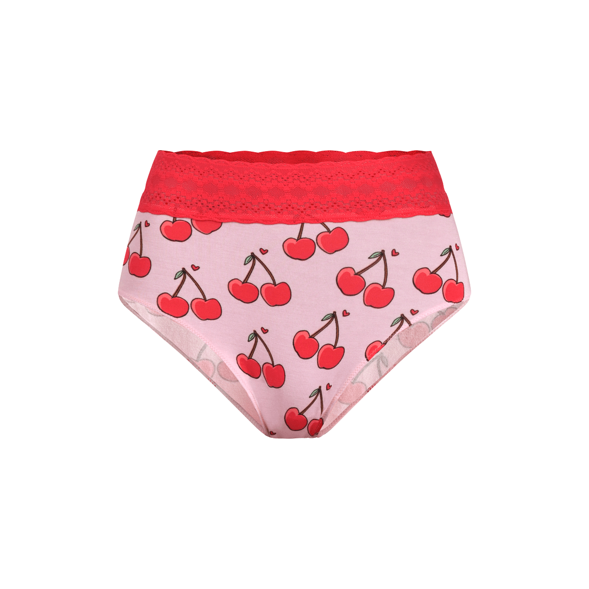 FeelFree Lace High-Waisted Brief | Pair of Cherries