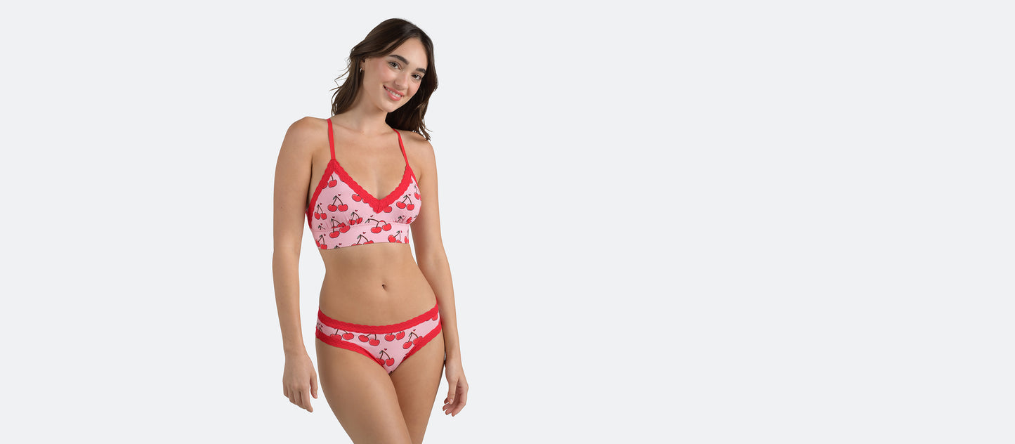 FeelFree Lace Tanga | Pair of Cherries