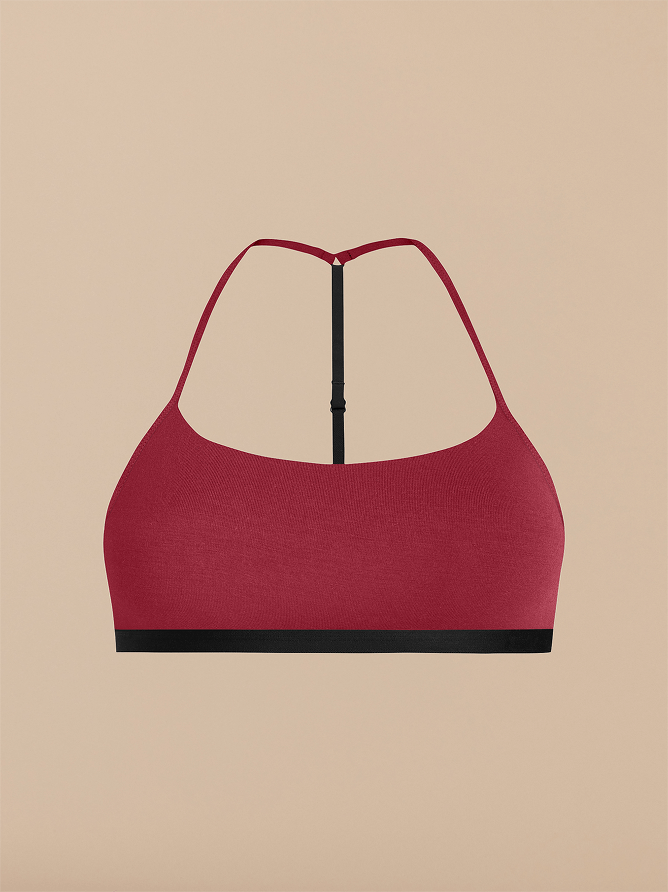 T-Back Bralette | Cabernet