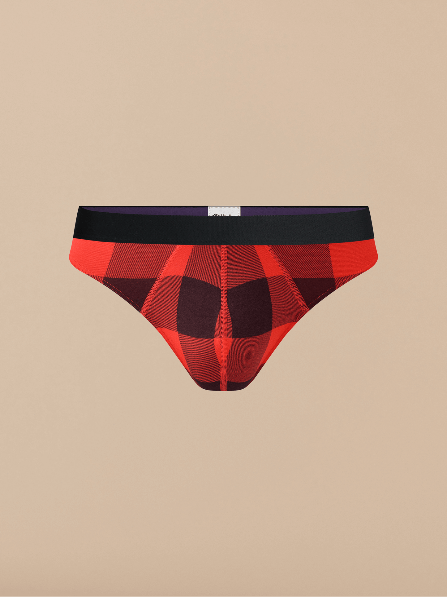 Pouch Front Thong | Buffalo Plaid