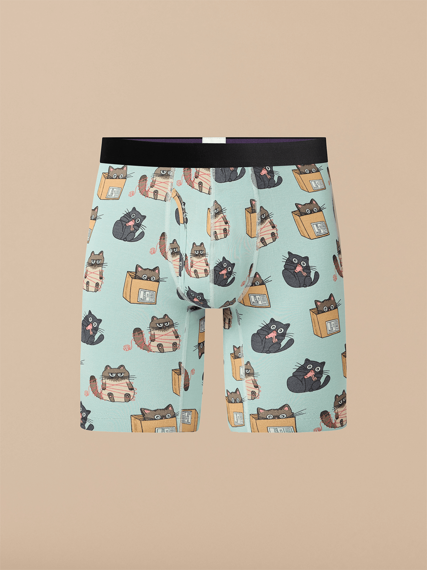 UltraModal™ Core Long Boxer Brief w/ Fly | Cats Being Cats