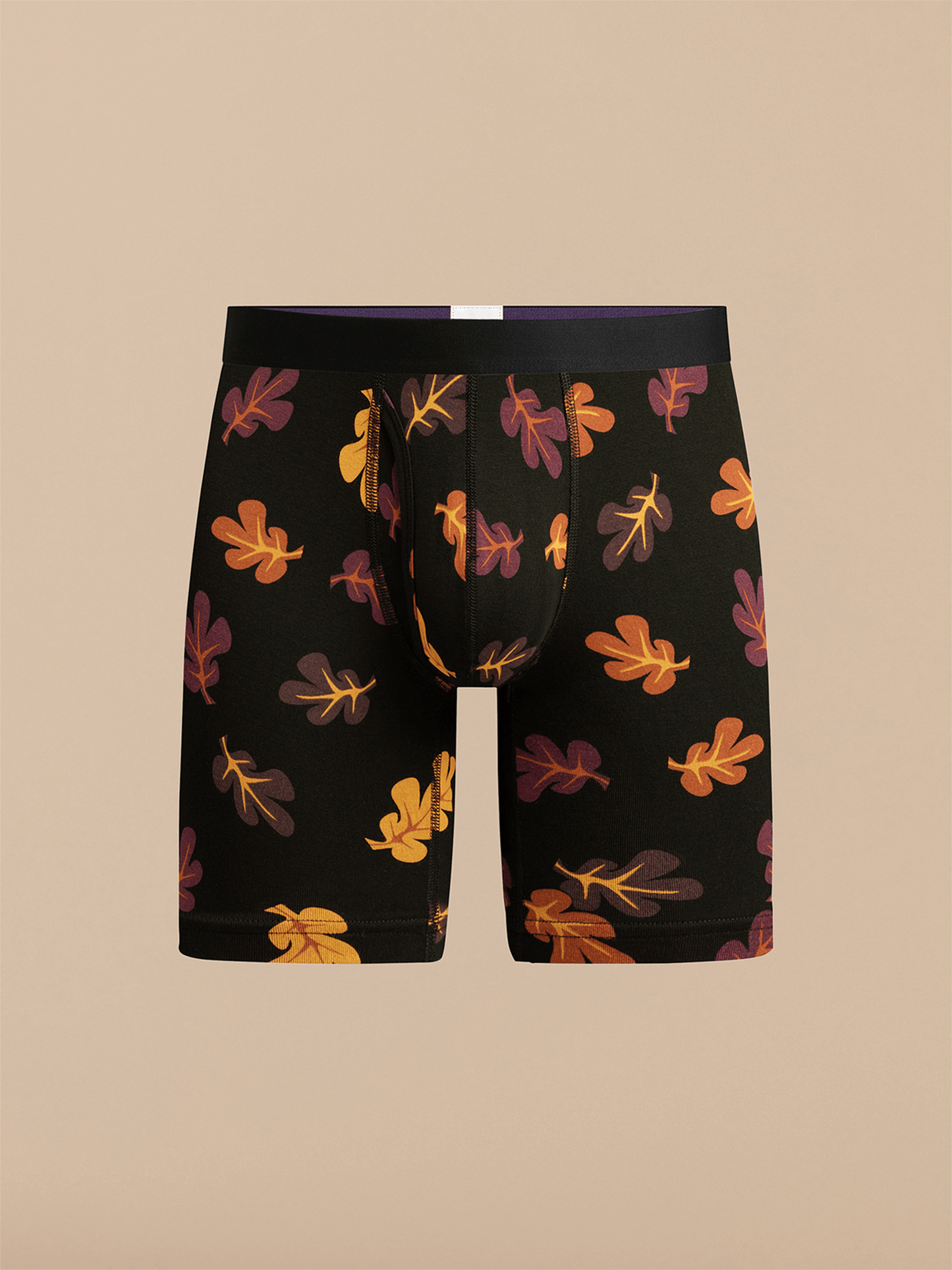 Long Boxer Brief w/ Fly | Fall Leaves