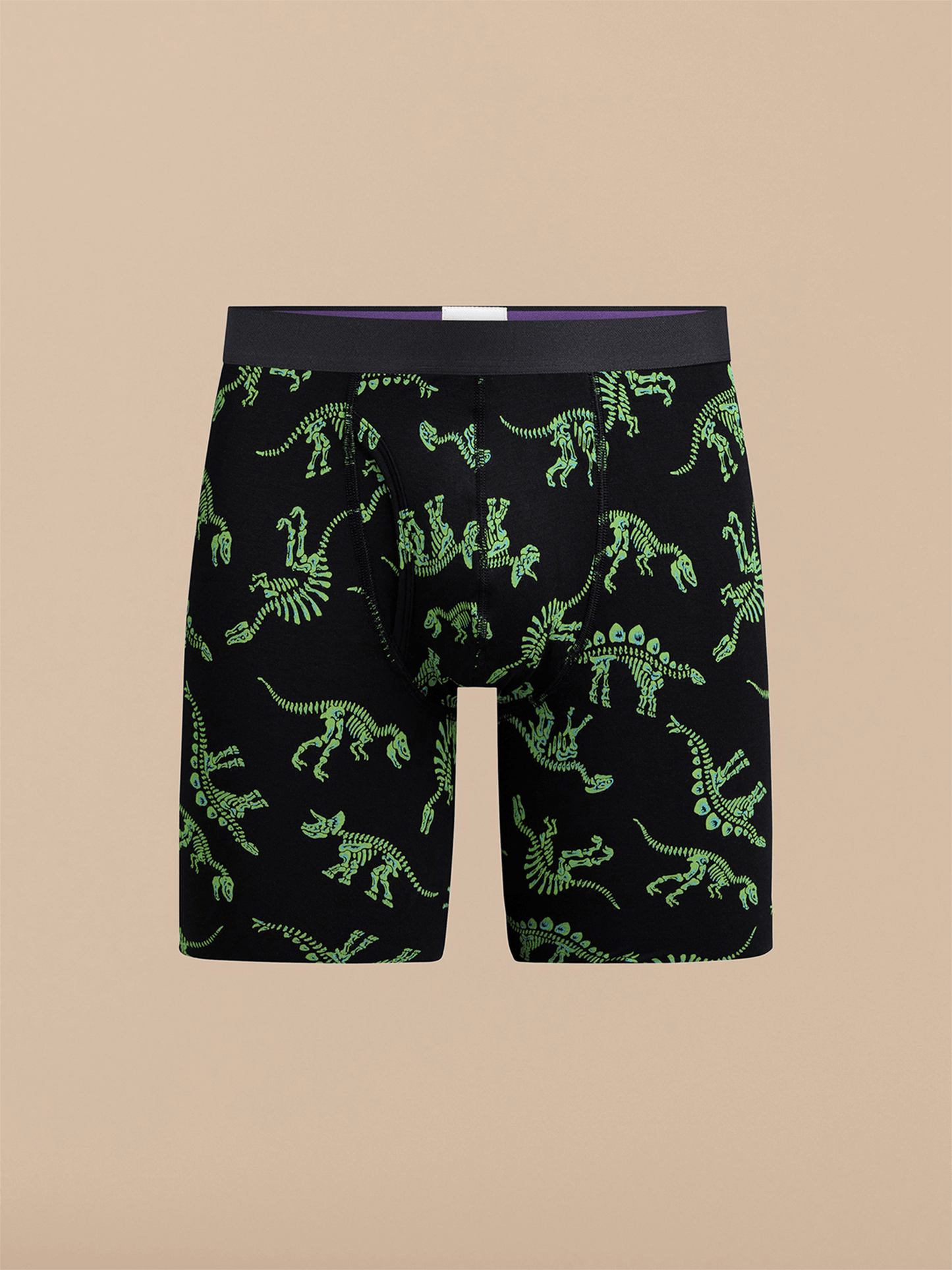 The Ball Caddy™ Long Boxer Brief w/ Fly | Electric Dino