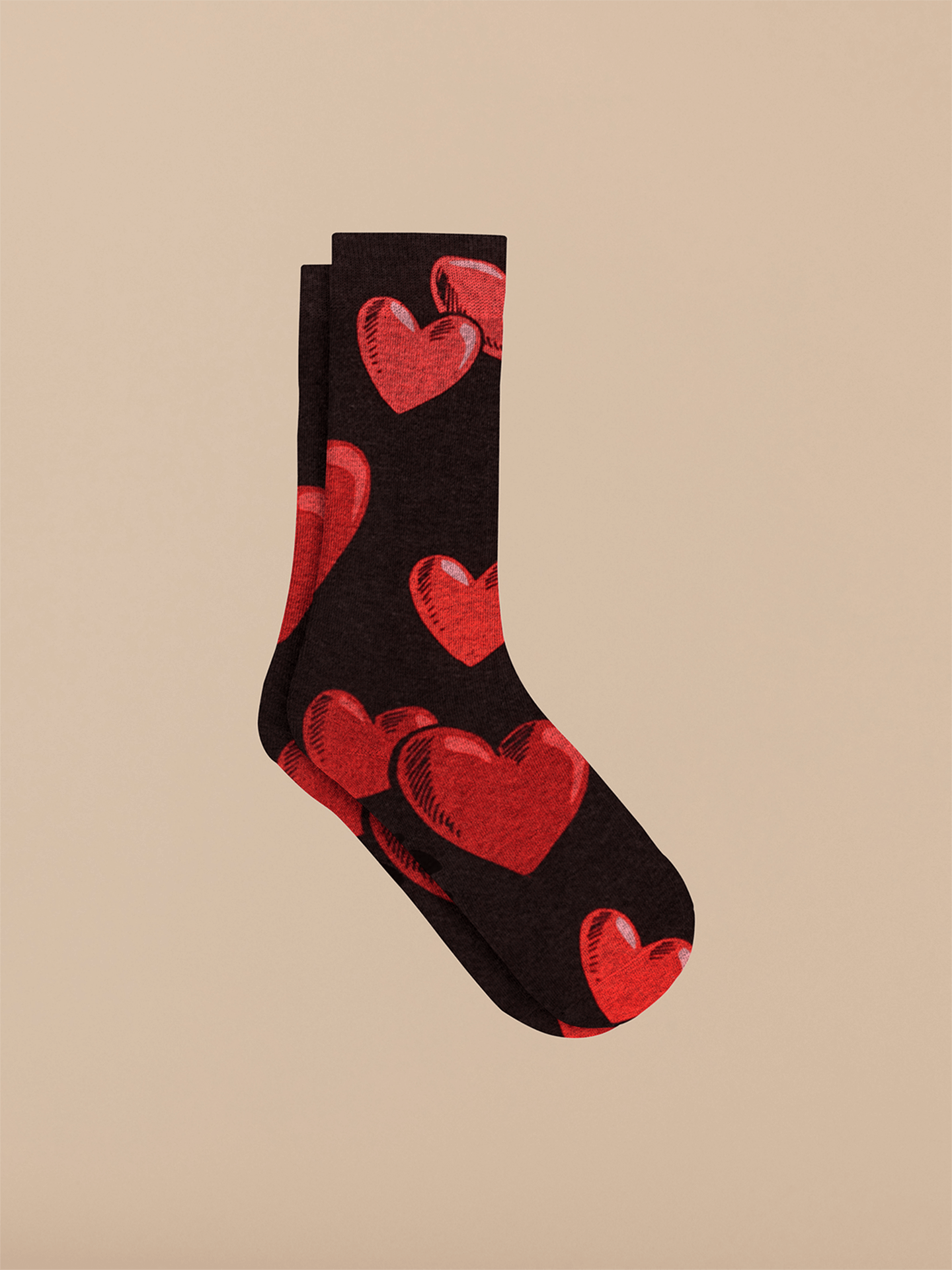 Crew Sock | Floating Hearts