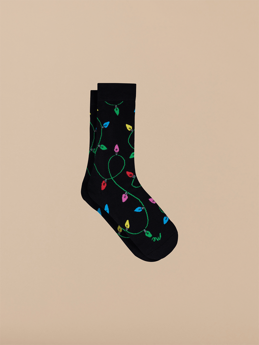 Crew Sock | String Lights