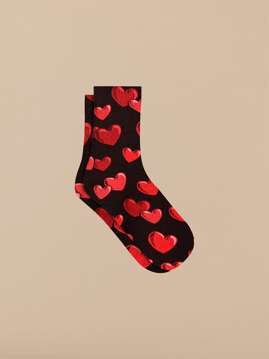 Quarter Sock | Floating Hearts