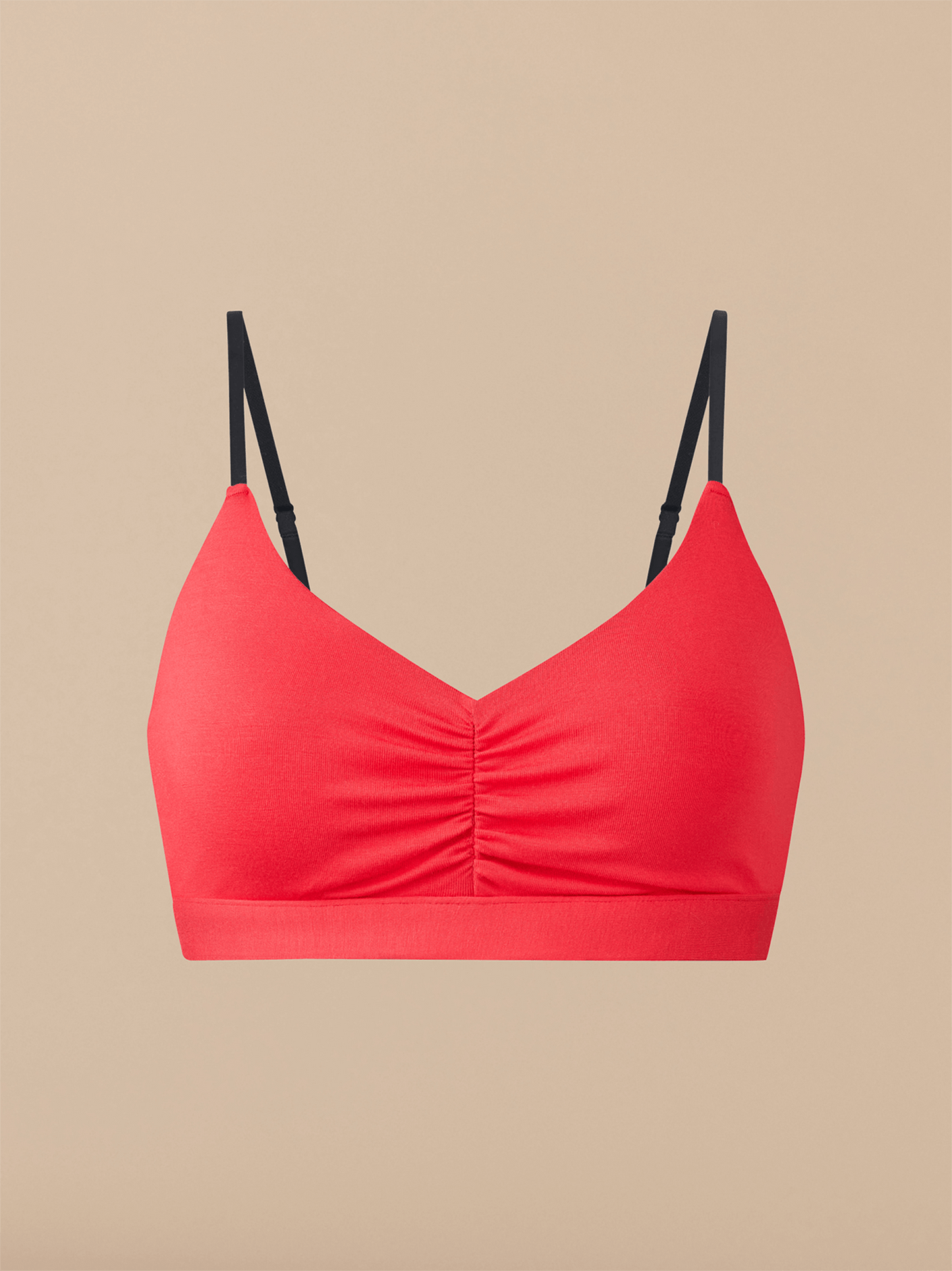 FeelFree Ruched Bralette | Tomato