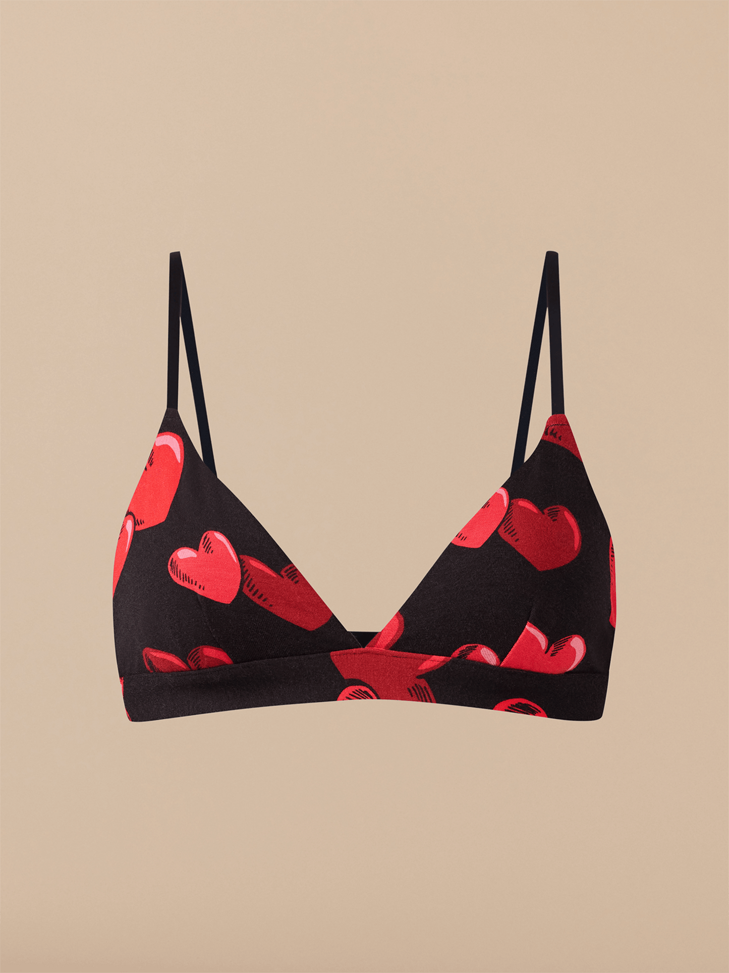 FeelFree Triangle Bralette | Floating Hearts