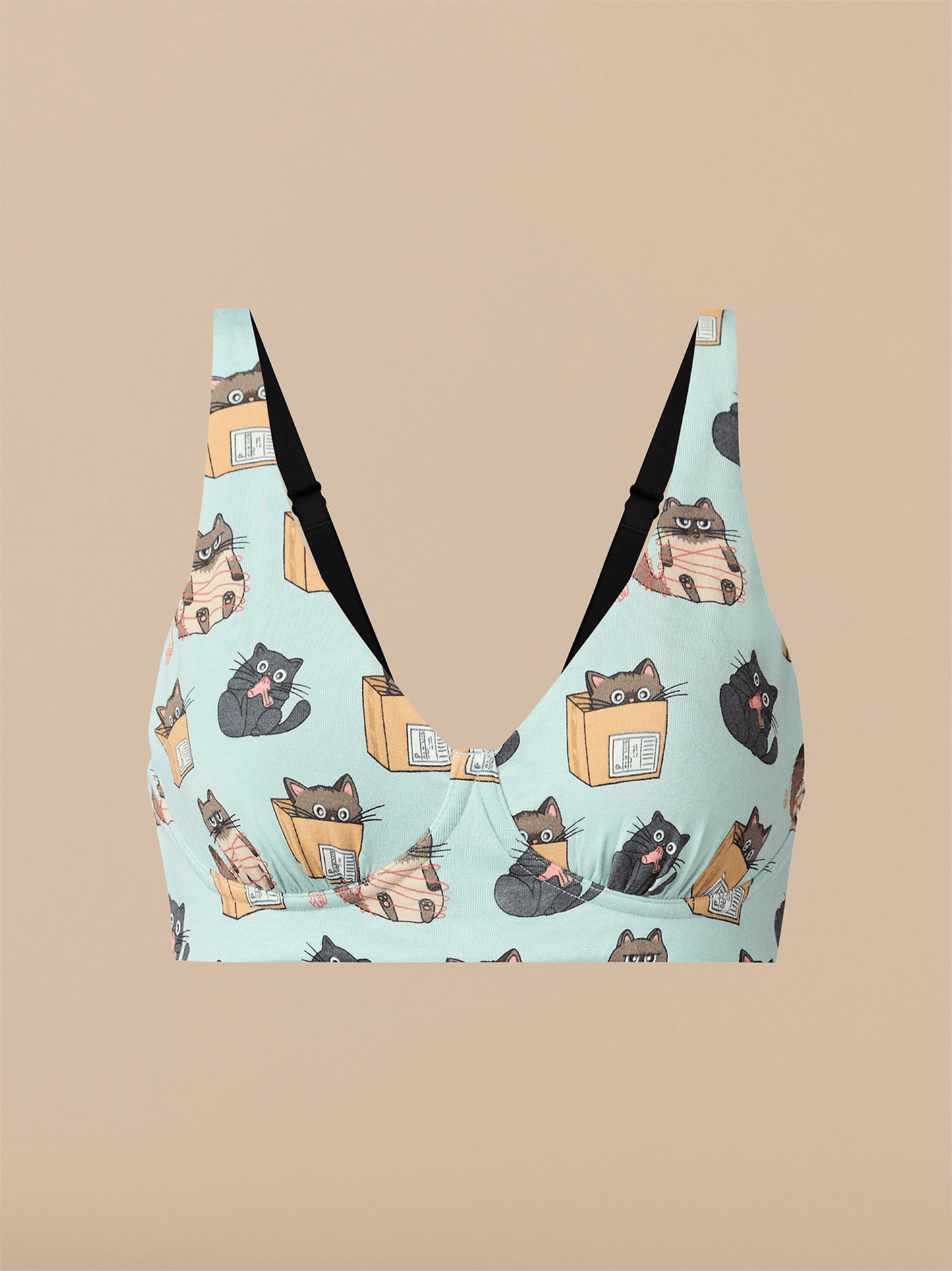 UltraModal™ FeelFree Longline Bralette | Cats Being Cats