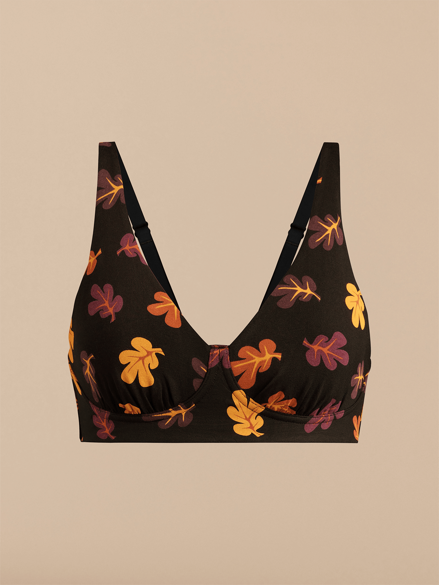 FeelFree Longline Bralette | Fall Leaves