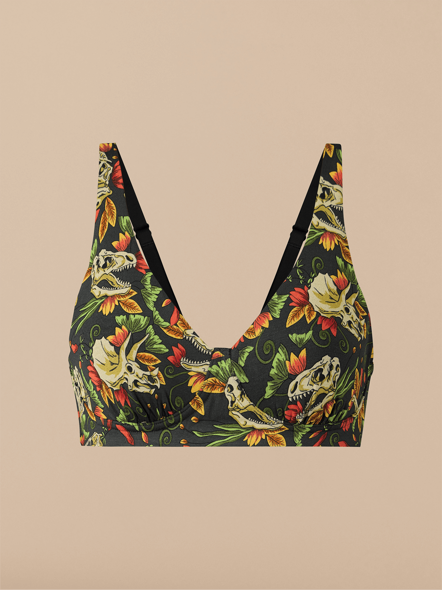 FeelFree Longline Bralette | Jurassic Garden