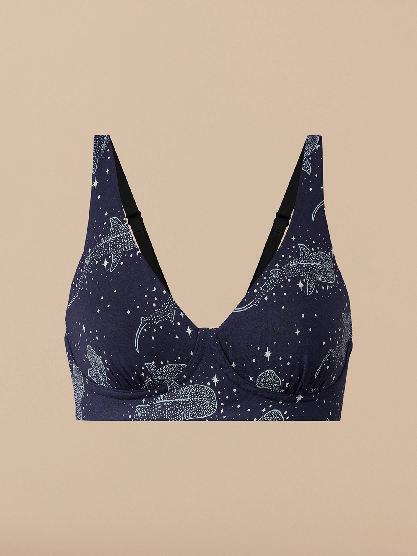 FeelFree Longline Bralette | Starry Sharks