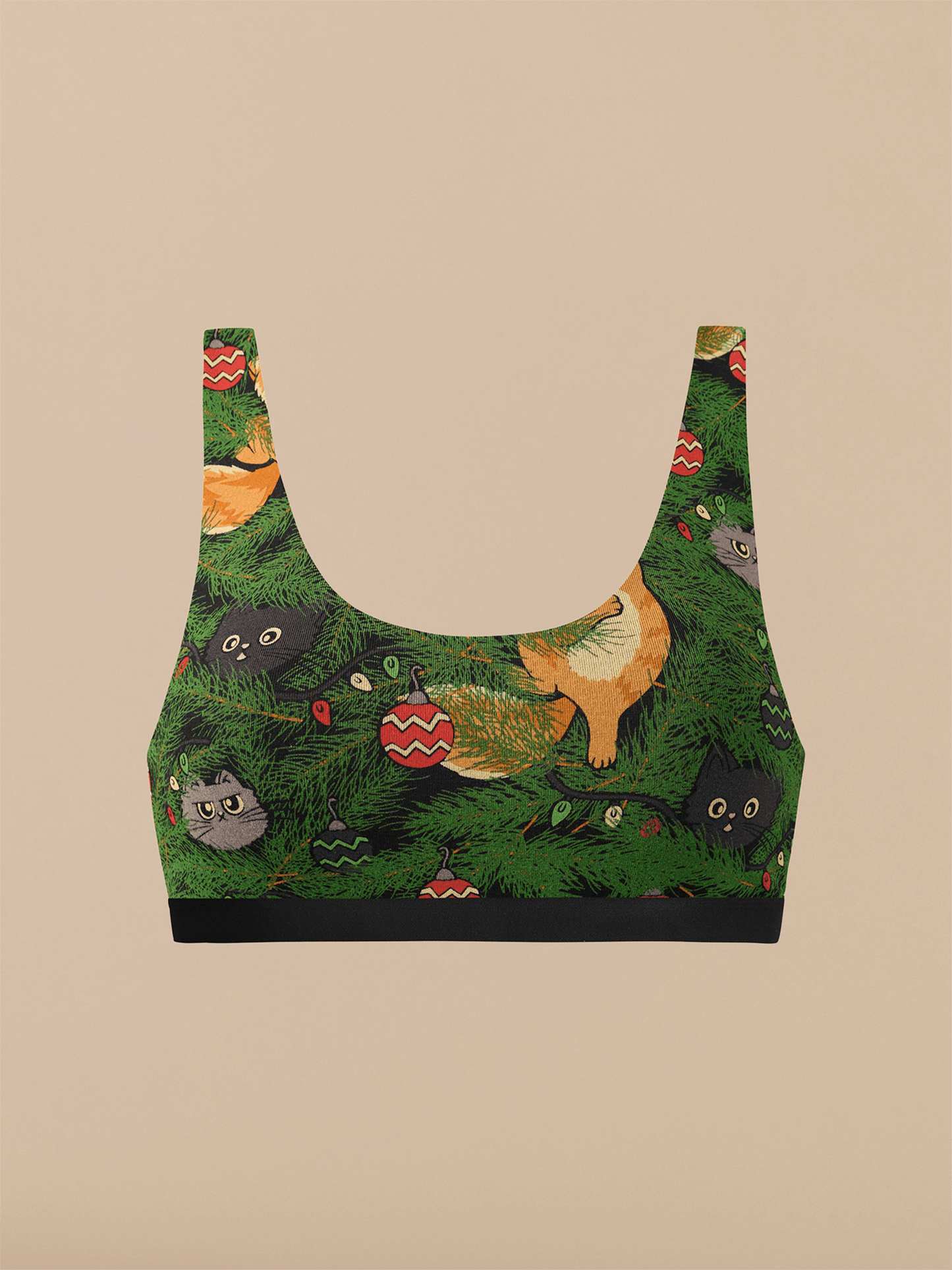 U-Back Bralette | Meowy Christmas