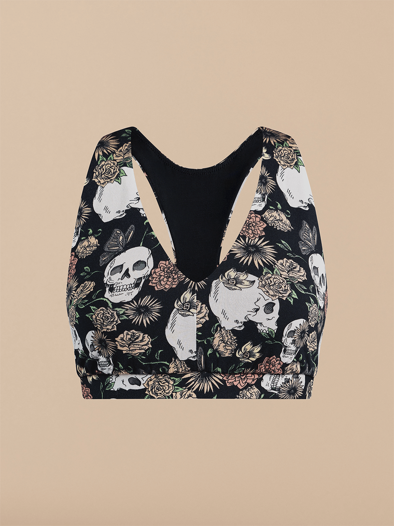 Curvy FeelFree Racerback Bralette | Dead Flowers