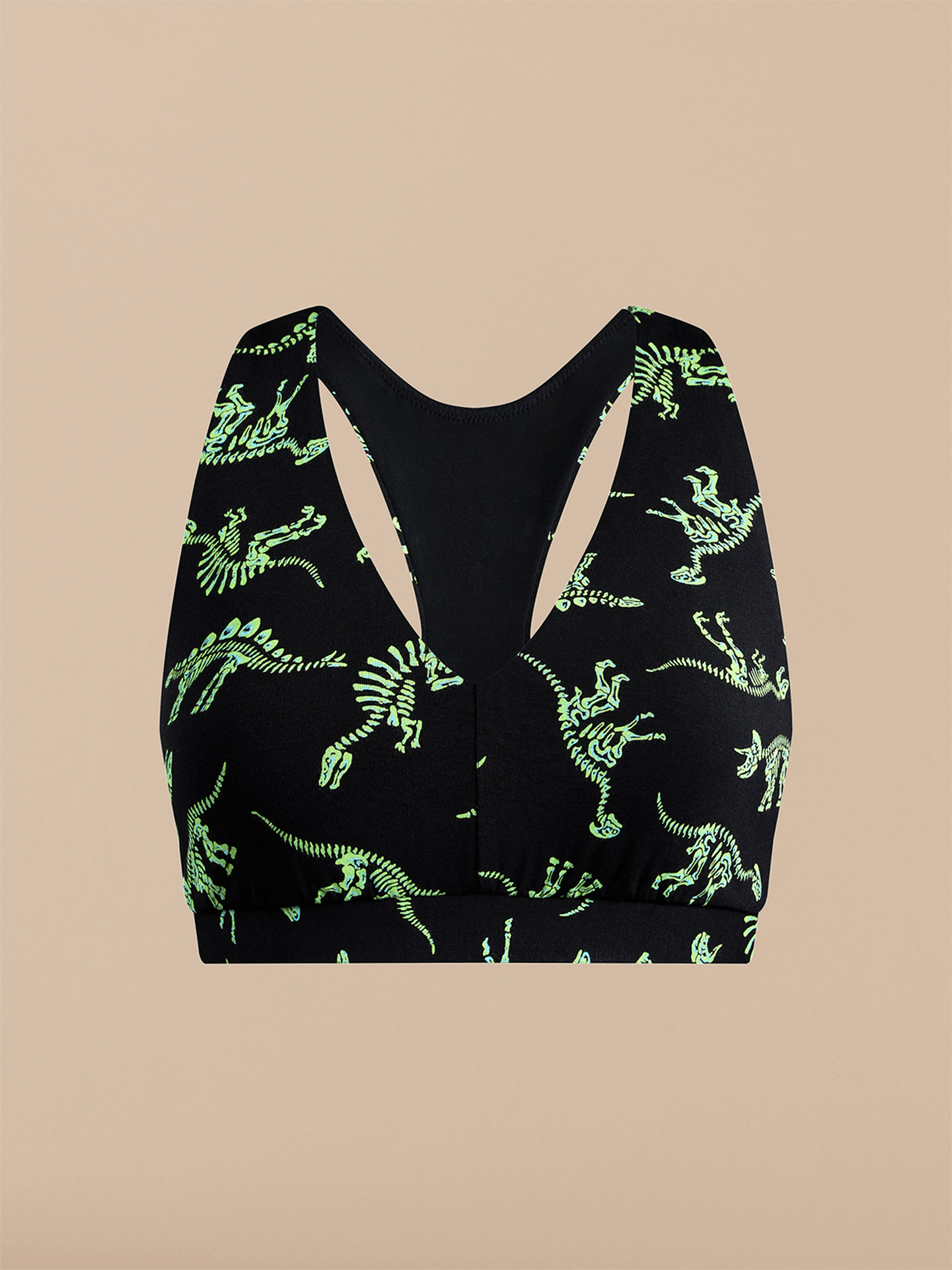 Curvy FeelFree Racerback Bralette | Electric Dino