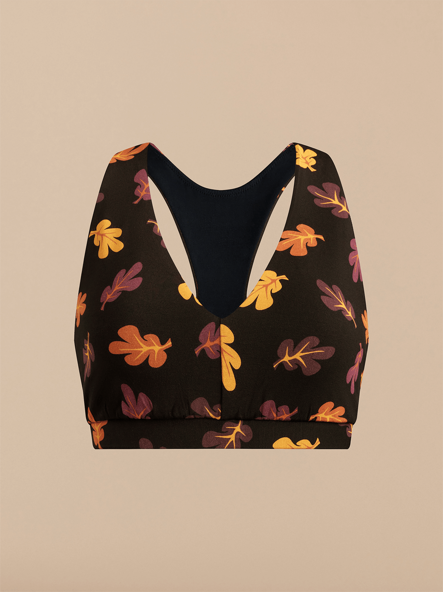 Curvy FeelFree Racerback Bralette | Fall Leaves