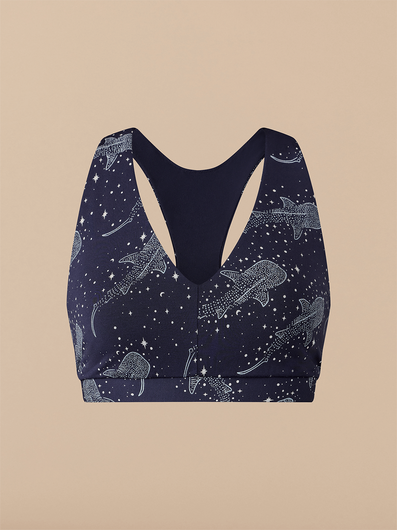 Curvy FeelFree Racerback Bralette | Starry Sharks