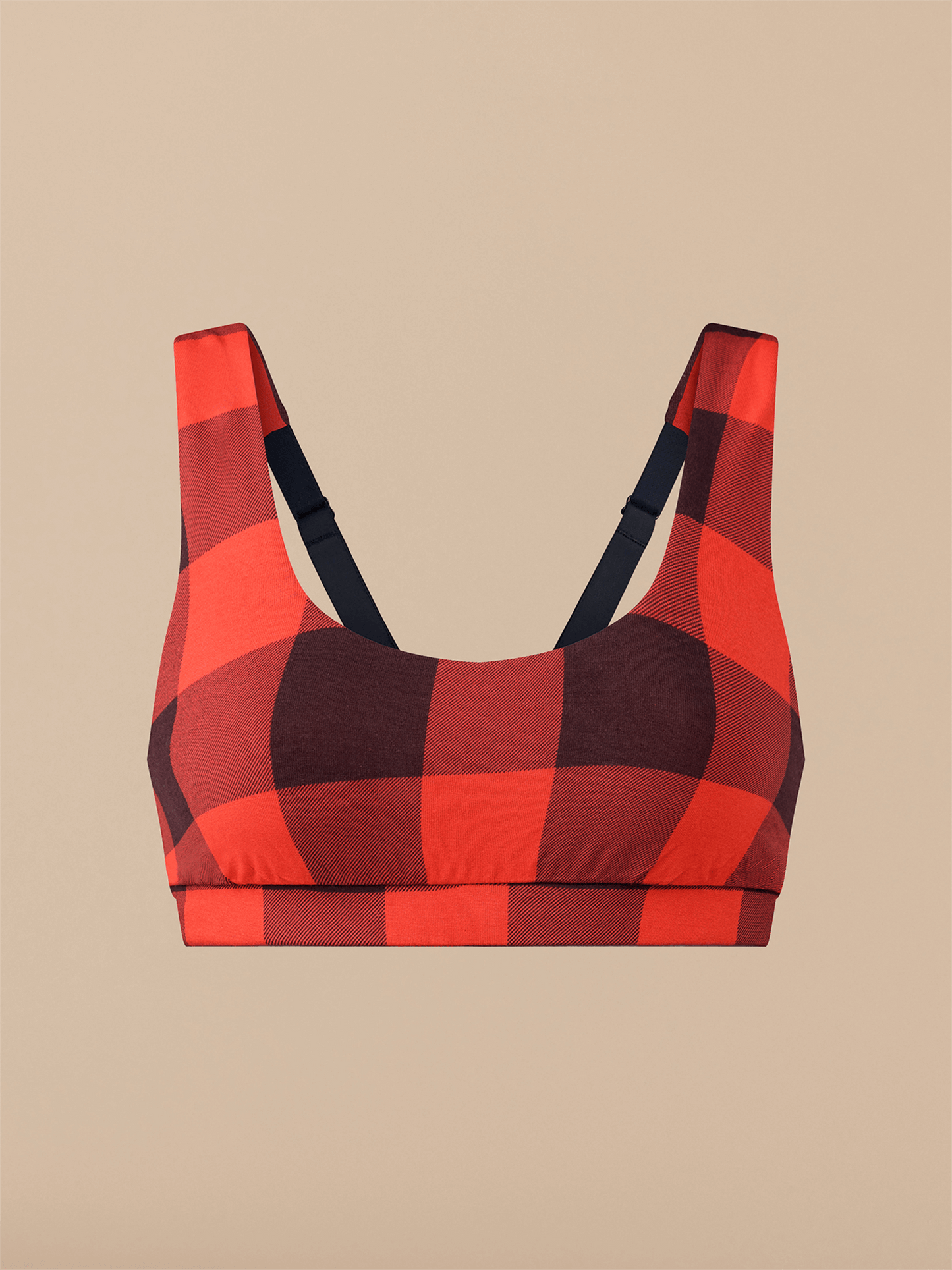 FeelFree Square Neck Bralette | Buffalo Plaid