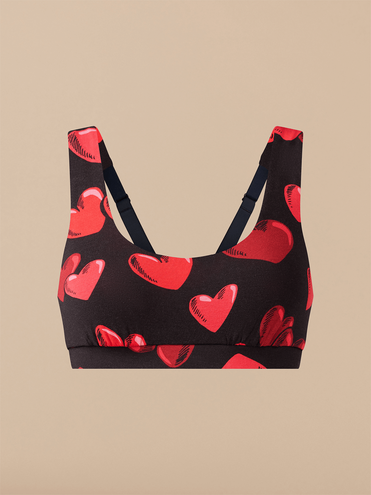 FeelFree Square Neck Bralette | Floating Hearts