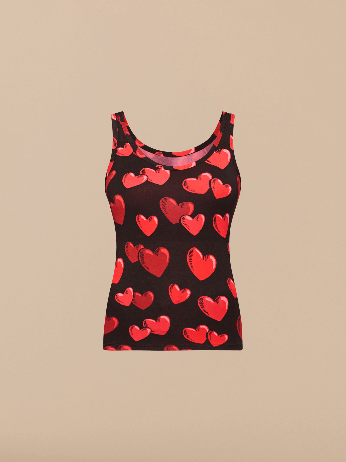 Women's Modal Tank | Floating Hearts