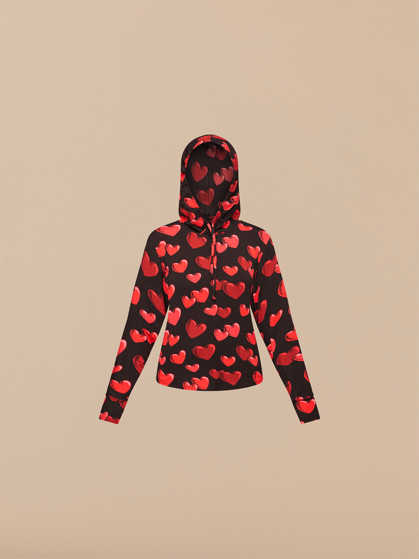 Women's Pullover Hoodie | Floating Hearts