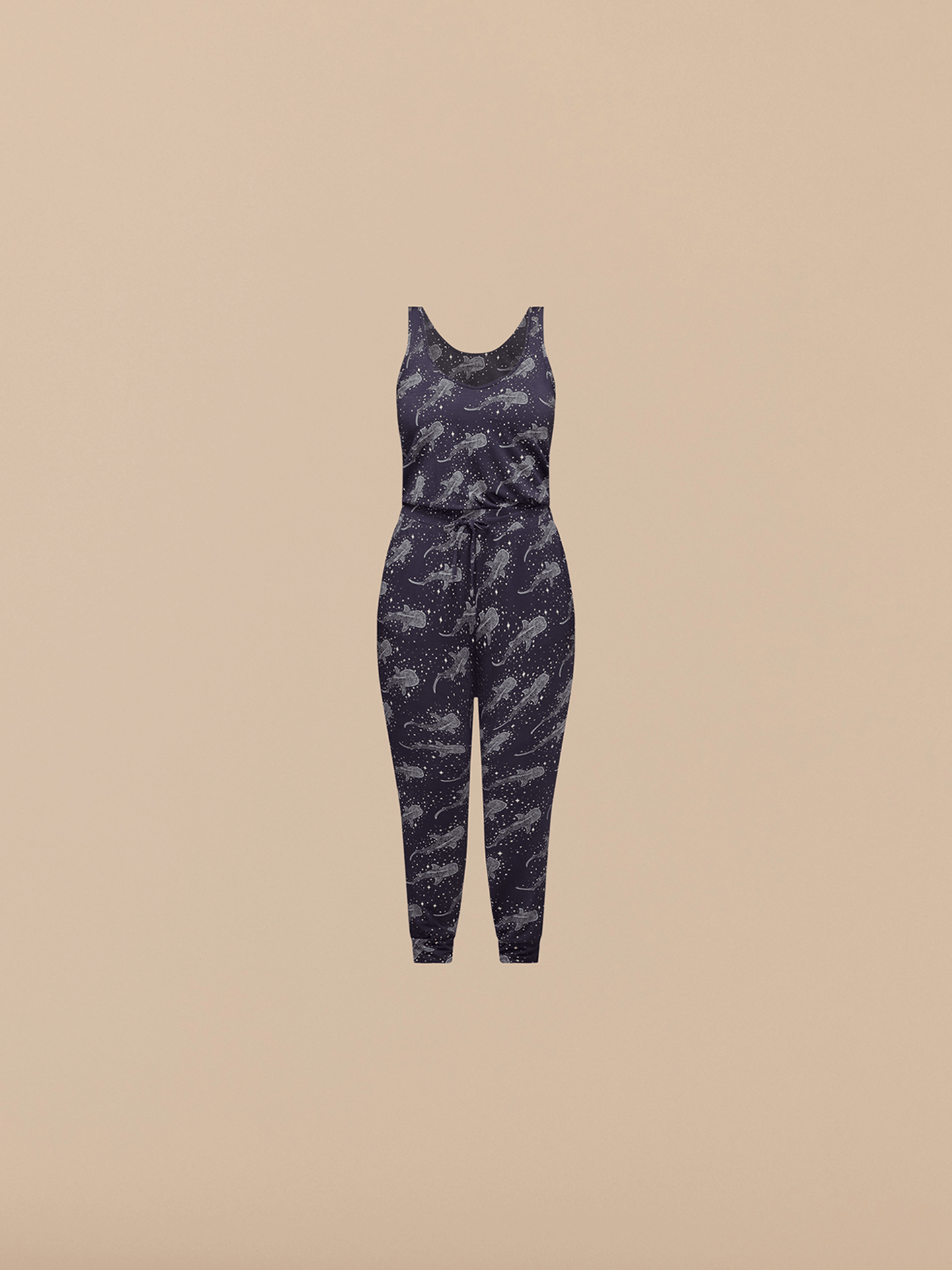 Women's Modal V-Neck Jumpsuit | Starry Sharks