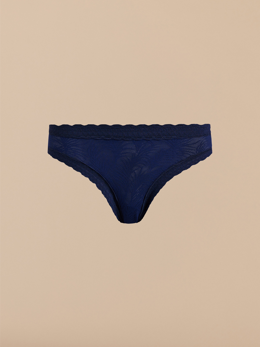 All Over Lace Tanga | Midnight Navy