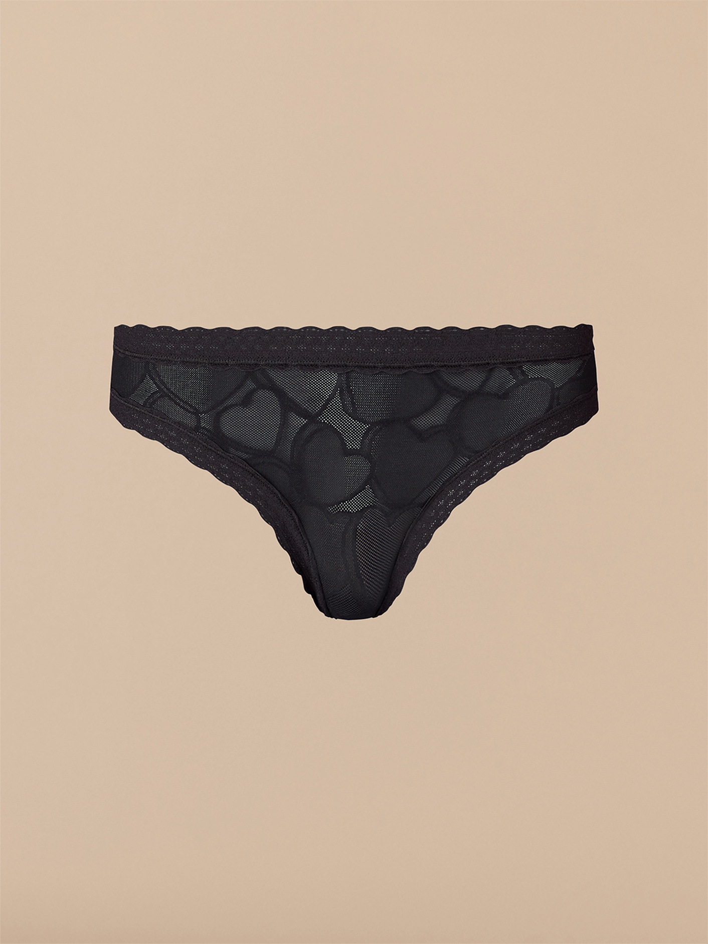 All Over Lace Tanga | Black Hearts