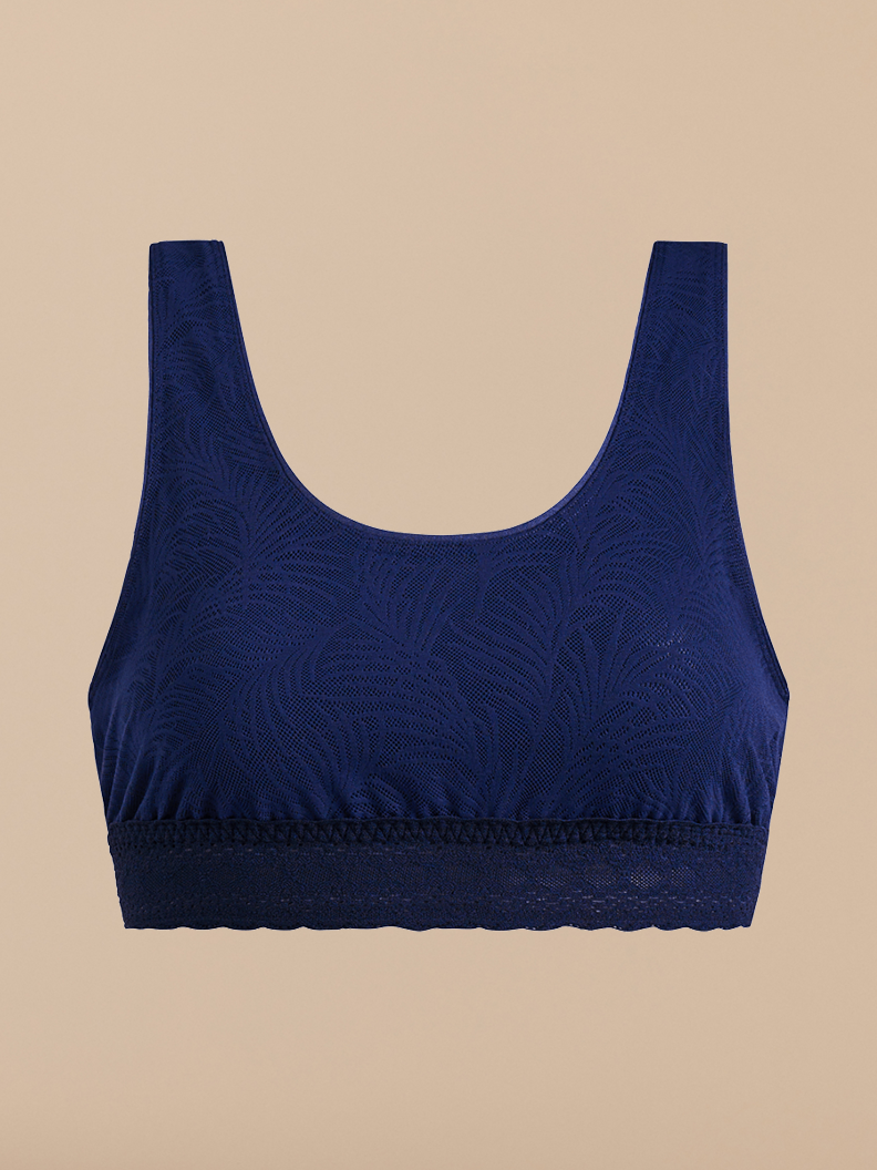 All Over Lace U-Back Bralette | Midnight Navy