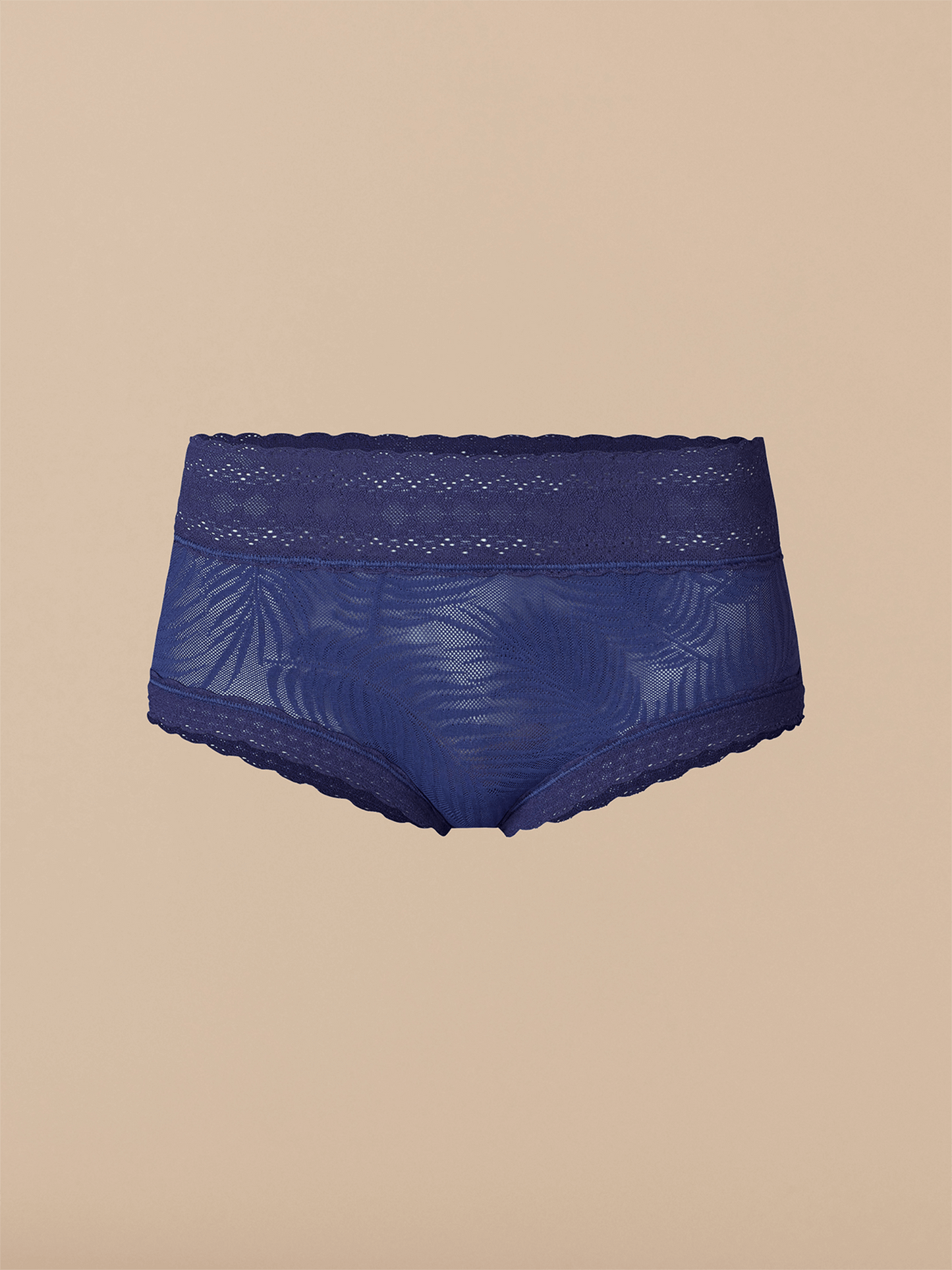 All Over Lace Hipster | Navy Feather