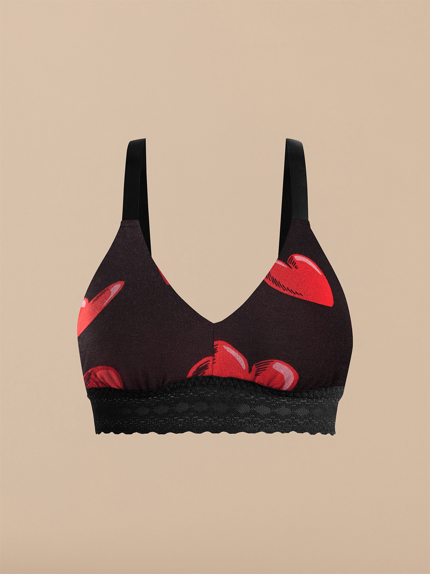 FeelFree Lace Longline Bralette | Floating Hearts