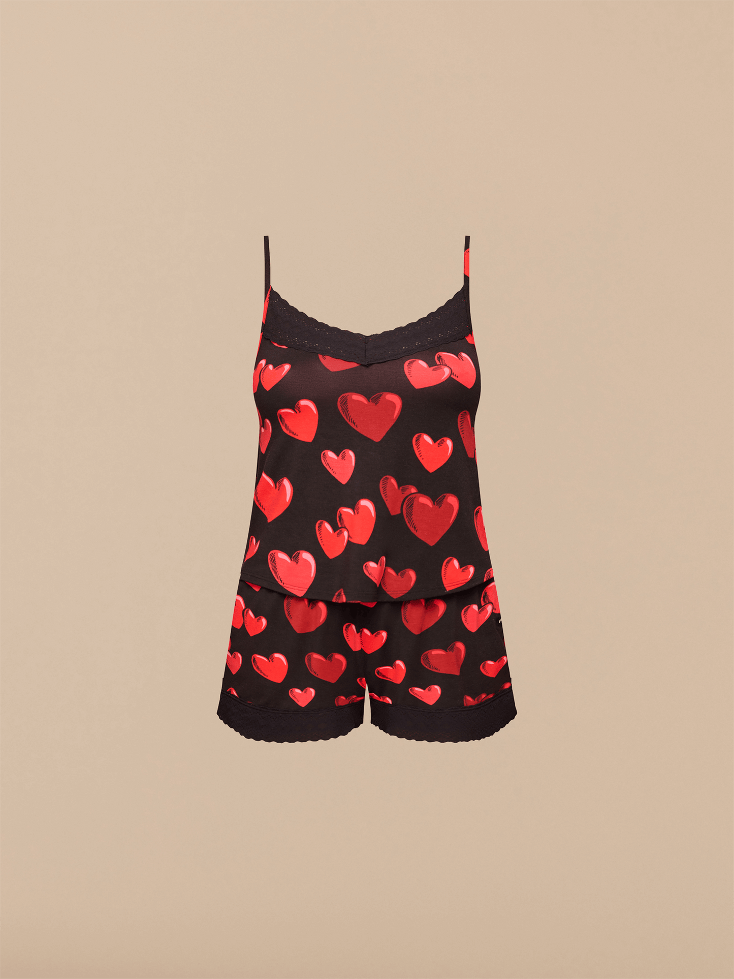 Women's FeelFree Lace PJ Set | Floating Hearts