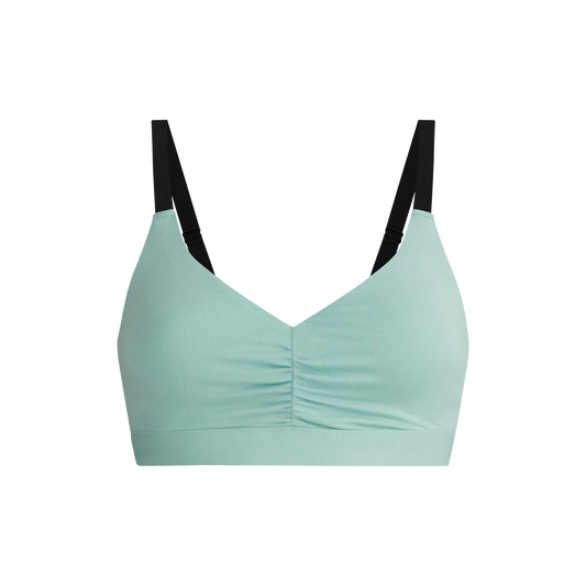 Curvy FeelFree Ruched Bralette | Honeydew