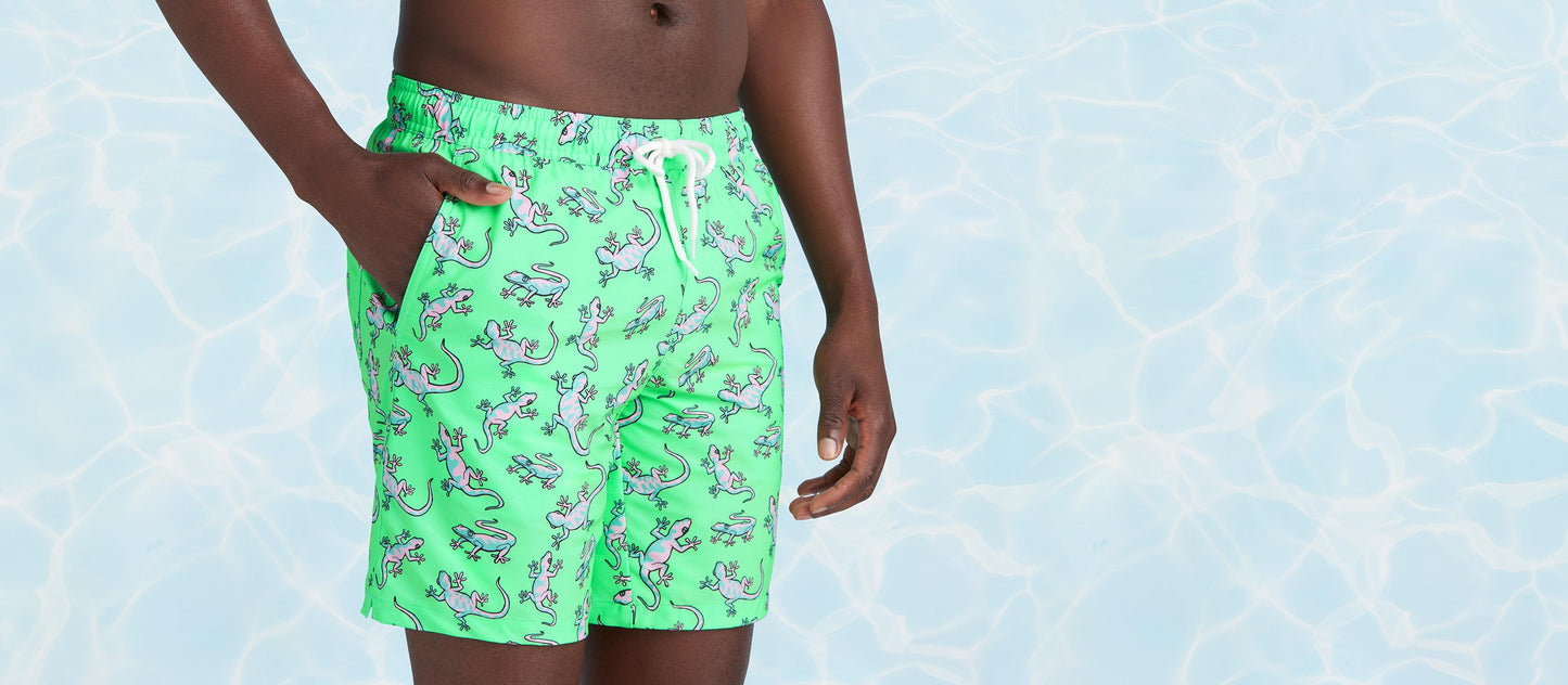 8" Swim Trunk  | Geckos