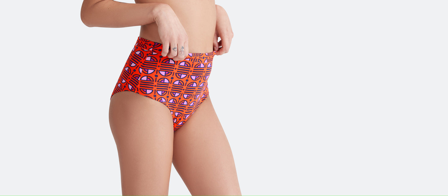 FeelFree High-Waisted Cheeky | GeoStripe