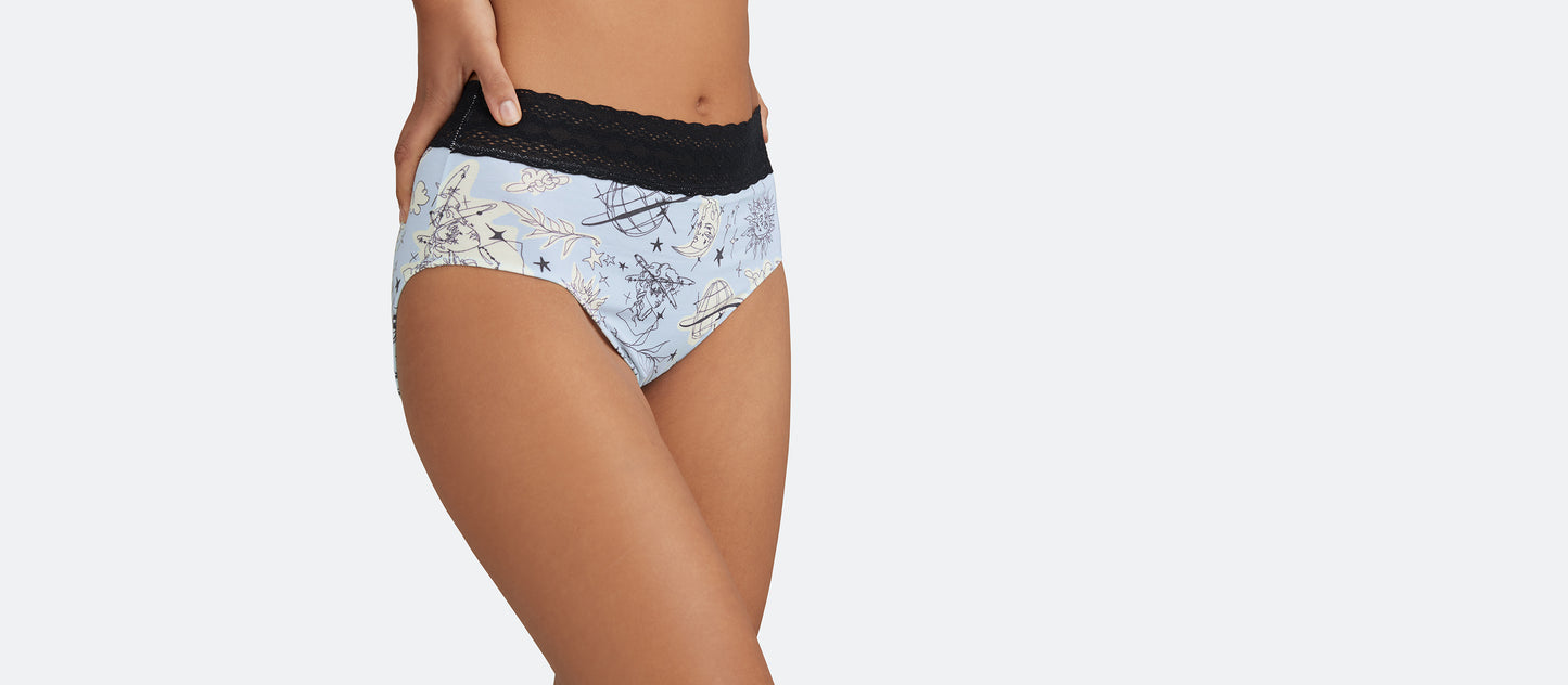 UltraModal™ Lace High-Waisted Brief | Full Moon by Girl Knew York