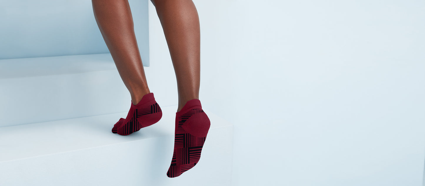 MoveMe Ankle Sock | Basket Plaid