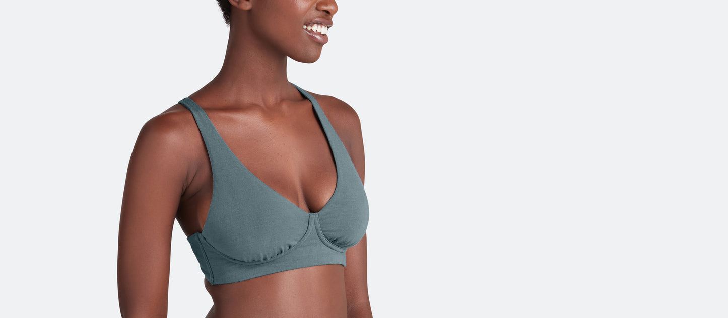 UltraModal™ FeelFree Longline Bralette | Goblin Blue