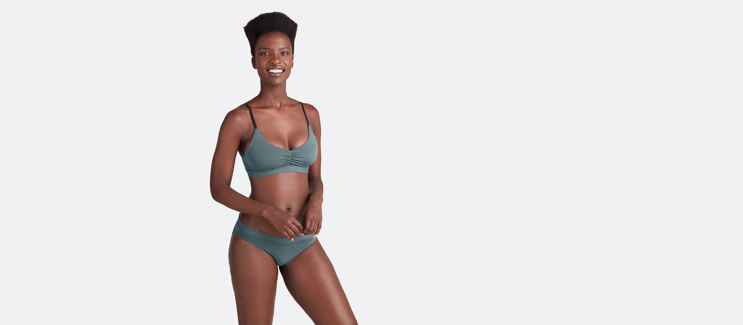 FeelFree Ruched Bralette | Goblin Blue