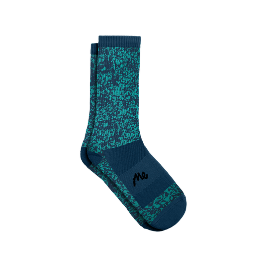 MoveMe Crew Sock | Blue Marble