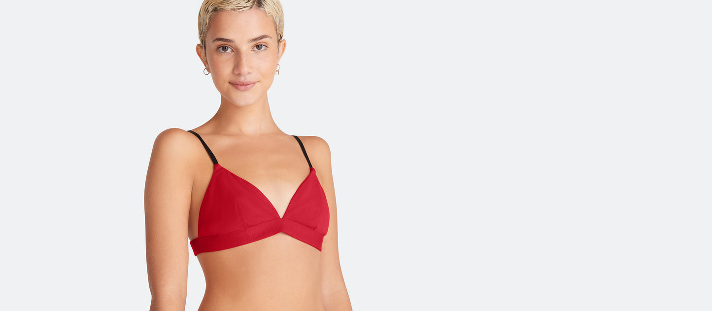 FeelFree Triangle Bralette | Goji Berry