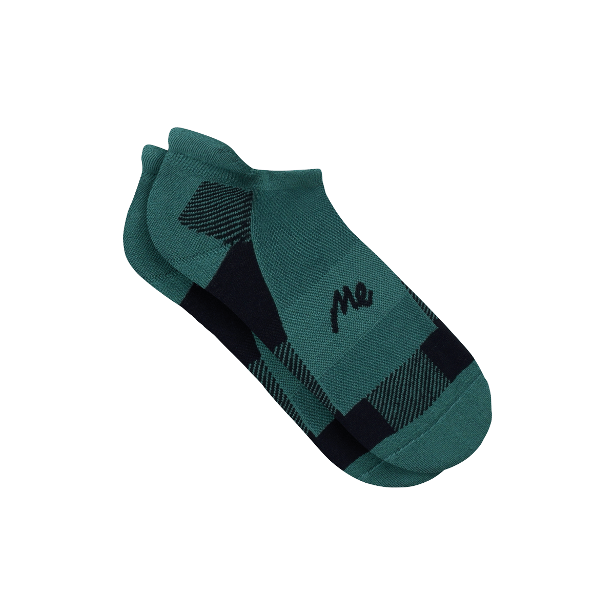 MoveMe Ankle Sock | Green Plaid