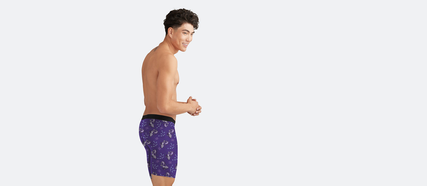 Long Boxer Brief w/ Fly | Aquarius