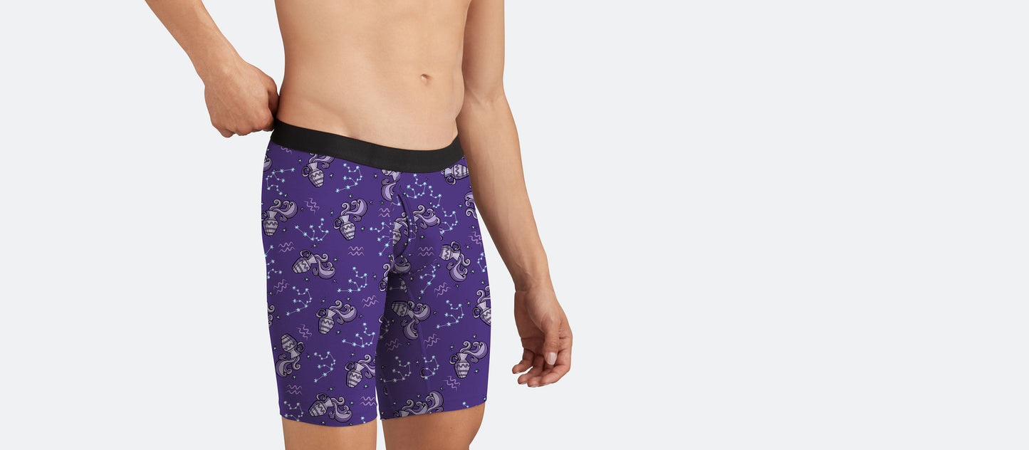 Long Boxer Brief w/ Fly | Aquarius