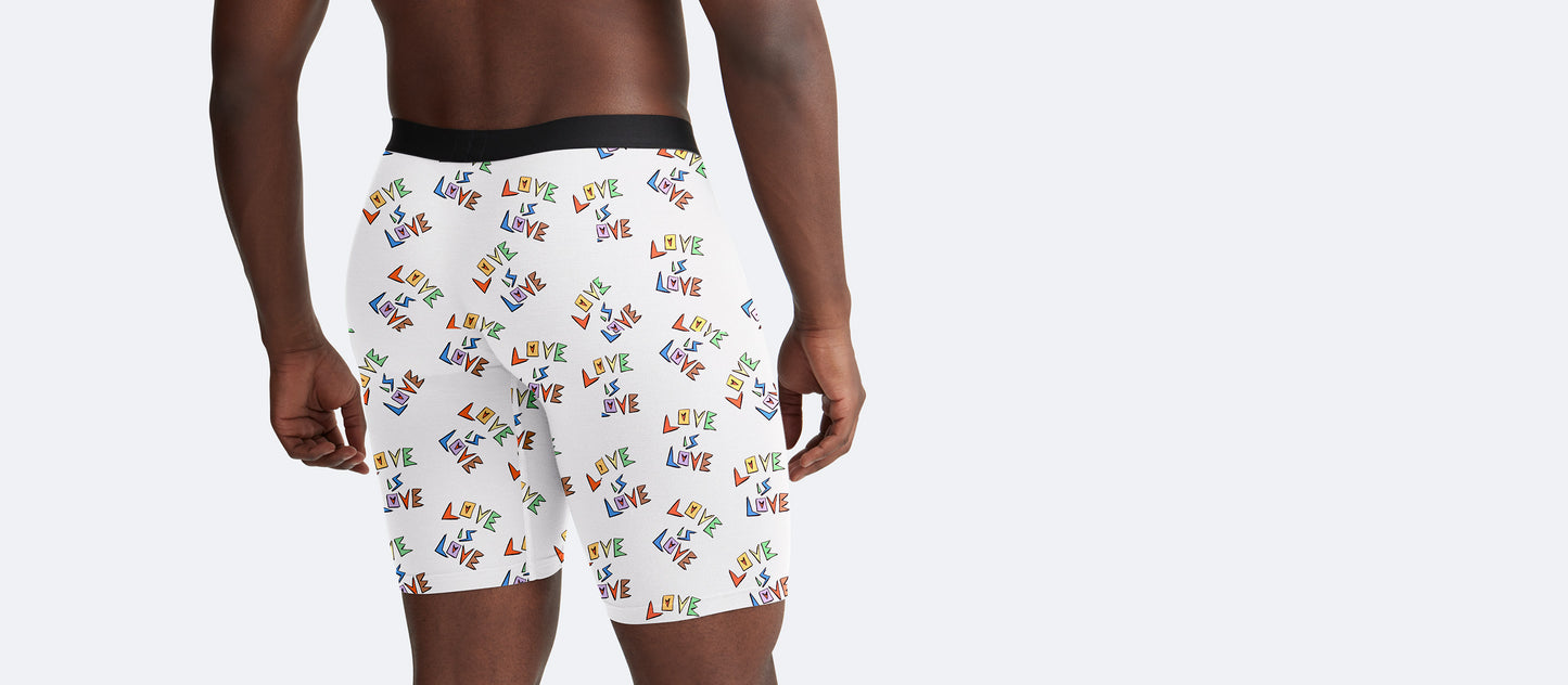 Long Boxer Brief w/ Fly | Love is Love 2.0