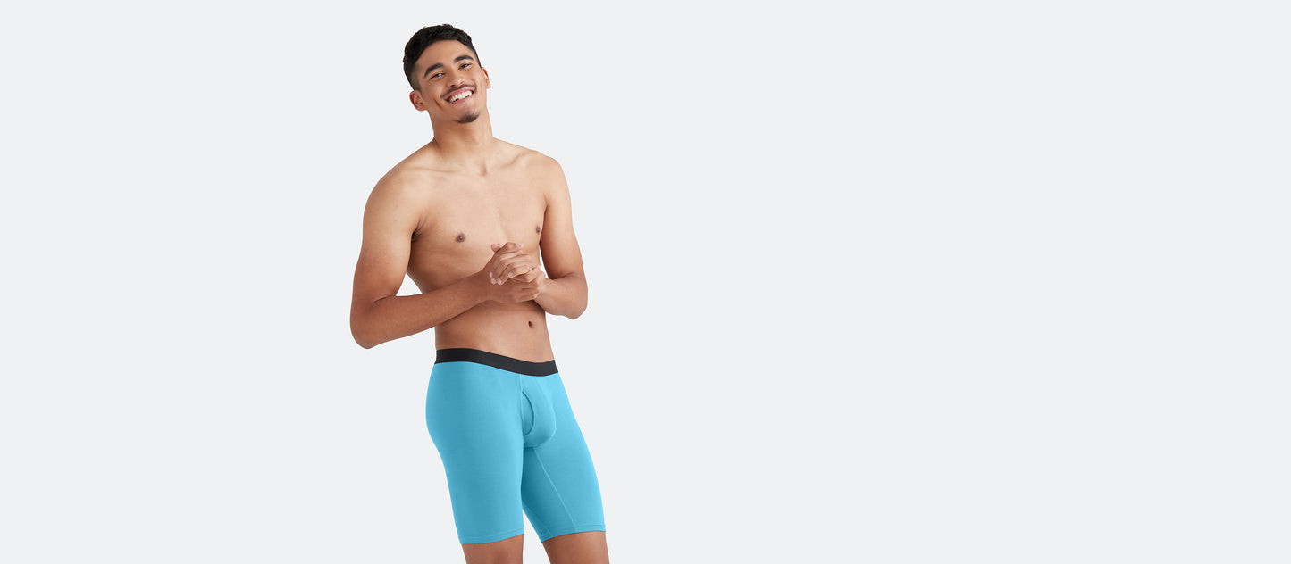 Long Boxer Brief w/ Fly | Opal Blue