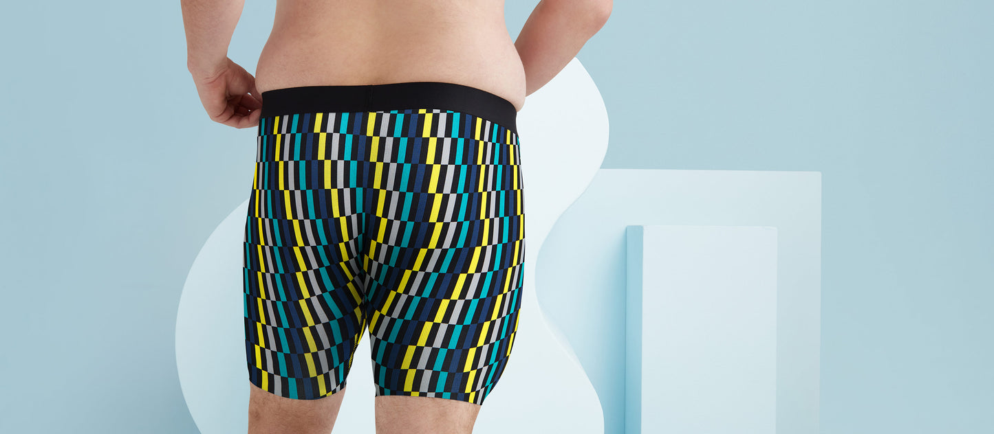 MoveMe Long Boxer Brief w/ Fly | Color Block