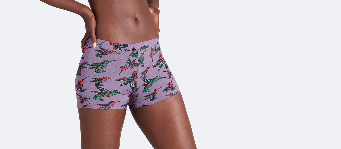 FeelFree Boyshort | Hummingbirds