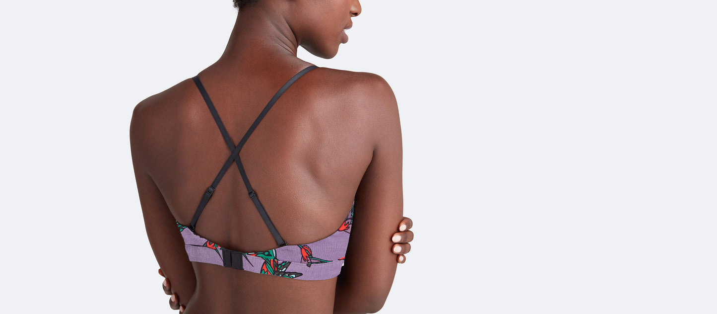 FeelFree Ruched Bralette | Hummingbirds