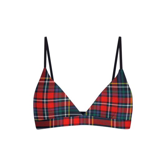 UltraModal™ FeelFree Triangle Bralette | Festive Plaid